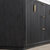 Vinnonva Cadiz 60'' W Freestanding Double Bathroom Vanity Set in Fir Wood Black with Lighting White Composite Top, Sinks, and Mirrors, 60'' Black w/ White Top Set w/ Mirrors Base View