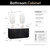 Vinnonva Cadiz 72'' W Freestanding Double Bathroom Vanity Set in Fir Wood Black with Lighting White Composite Top, Sinks, and Mirrors, 72'' Black w/ White Top Set w/ Mirrors Dimensions