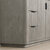 Vinnonva Cadiz 84'' W Freestanding Double Bathroom Vanity Set in Fir Wood Grey with Lighting White Composite Top, Sinks, and Mirrors, 84'' Grey w/ White Top Set w/ Mirrors Pull Handle View