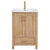 Vinnonva Gela 24'' W Freestanding Single Sink Bathroom Vanity in Fir Wood Brown with Drop-In White Ceramic Basin, 24'' Brown Product View
