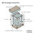 Vinnonva Gela 24'' W Freestanding Single Sink Bathroom Vanity in Fir Wood Brown with Drop-In White Ceramic Basin, 24'' Brown Package Protection