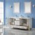 72" White Vanity Set Opened View