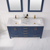 Vinnova Bathroom Vanity 60'' Lifestyle View Top Blue