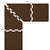 Puzzle Piece Mat in Brown