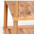Household Essentials Wood 5 Tier Shoe Rack/Basketweave in Bamboo