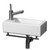 Whitehaus - Wall Mount Bathroom Sink w/Towel Bar, Faucet Drilling on Left