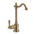 Whitehaus Point of Use Hot Water Drinking Faucet with Traditional Swivel Spout, Antque Brass