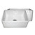 Whitehaus Reversible Series Fireclay Sink with Athinahaus Front Apron, White, 24"W x 18"D x 10"H