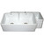 Whitehaus Reversible Series Double Bowl Fireclay Sink with Smooth Front Apron, White, 33"W x 18"D x 10"H