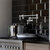 Whitehaus Vintage III Plus Wall Mounted Retractable Spout Pot Filler with Lever Handles, Polished Chrome, Installed View