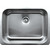 Whitehaus Noah's Collection 25-1/4" Wide Undermount Kitchen Sink, Single Bowl, Brushed Stainless Steel