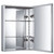 Whitehaus Vertical Wall Mount Medicine Cabinet with Mirrored Door