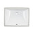 Wells Sinkware 18" Wide Rectangular Vitreous Ceramic Lavatory Single-Bowl Undermount Bathroom Sink in White