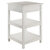 Winsome Wood Delta Collection Home Office Printer Stand, White Angle Back View