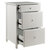 Winsome Wood Delta Collection Home Office File Cabinet, White Opened View