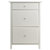 Winsome Wood Delta Collection Home Office File Cabinet, White Front View