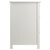 Winsome Wood Delta Collection Home Office File Cabinet, White Side View