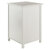 Winsome Wood Delta Collection Home Office File Cabinet, White Angle Back View