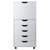 Winsome Wood Halifax Collection Tall Storage Cabinet, 5-Drawer, White Front View