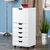 Winsome Wood Halifax Collection Tall Storage Cabinet, 5-Drawer, White