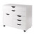 Winsome Wood Halifax Collection Wide Storage Cabinet, 3-Small and 2-Wide Drawers, White Product View