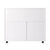 Winsome Wood Halifax Collection Wide Storage Cabinet, 3-Small and 2-Wide Drawers, White Back View
