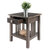 Winsome Wood Stafford Collection Accent Table, Oyster Gray Opened Prop View