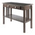 Winsome Wood Stafford Collection Console Hall Table, Oyster Gray Product View