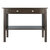 Winsome Wood Stafford Collection Console Hall Table, Oyster Gray Front View