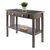 Winsome Wood Stafford Collection Console Hall Table, Oyster Gray Prop View