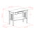Winsome Wood Stafford Collection Console Hall Table, Oyster Gray Dimensions
