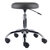 Winsome Wood Clyde Collection Adjustable Cushion Seat Swivel Stool, Charcoal and Chrome Retracted View