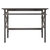 Winsome Wood Xander Collection Foldable Desk, Oyster Gray Front View