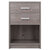 Winsome Wood Molina Collection Accent Table, Nightstand, Ash Gray Front View