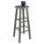 Winsome Wood Ivy Square Leg Collection Bar Stool, Rustic Oyster Gray Bar Stool Prop View