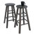 Winsome Wood Element Collection 2-Piece Counter Stool Set, Oyster Gray Counter Stool Prop View