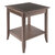 Winsome Wood Santino Collection Accent Table, Oyster Gray Product View