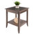 Winsome Wood Santino Collection Accent Table, Oyster Gray Prop View