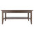 Winsome Wood Santino Collection Coffee Table, Oyster Gray Back View