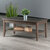 Winsome Wood Santino Collection Coffee Table, Oyster Gray