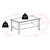 Winsome Wood Santino Collection Coffee Table, Oyster Gray Dimensions