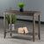 Winsome Wood Santino Collection Console Hall Table, Oyster Gray
