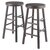 Winsome Wood Shelby Collection 2-Piece Swivel Seat Counter Height Stool Set, Oyster Gray