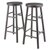Winsome Wood Shelby Collection 2-Piece Swivel Seat Bar Height Stool Set, Oyster Gray