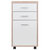 Winsome Wood Kenner Collection File Cabinet, 2-Drawer, Reclaimed Wood and White Front View