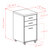 Winsome Wood Kenner Collection File Cabinet, 2-Drawer, Reclaimed Wood and White Dimensions