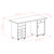 Winsome Wood Kenner Collection 3-Piece Modular Desk Set with 1-Drawer Storage Cabinet and 3-Drawer with Open Shelf Cabinet, Reclaimed Wood and White 3-Piece Desk Set: 1-Drawer Cabinet, 3-Drawer Cabinet Dimensions
