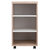 Winsome Wood Kenner Collection Open Shelf Cabinet, Reclaimed Wood and White Front View