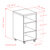 Winsome Wood Kenner Collection Open Shelf Cabinet, Reclaimed Wood and White Dimensions