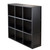 Winsome Wood Shelf 3 x 3 Cube Wainscoting Panel in Black